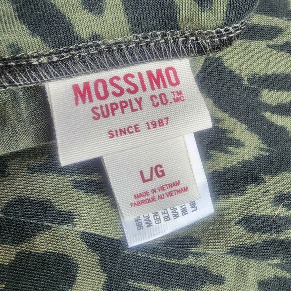 Vintage Y2K Mossimo Fold Over Waistband Maxi Skirt‎ Green Black Festival Boho - Picture 6 of 7